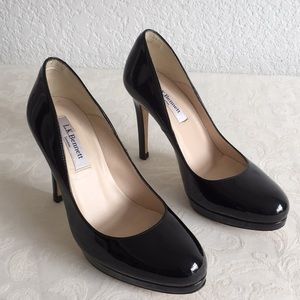 L.K. Bennett patent leather pumps
